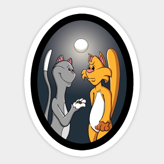 Would you like a treat before Twilight? Sticker by Hazzum